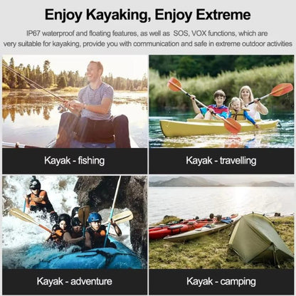 1 Pair Outdoor Walkie-Talkies IP67 Waterproof Floatable PMR446 License-Free, RETEVIS RT649P EU Band, RETEVIS RT49P US Band