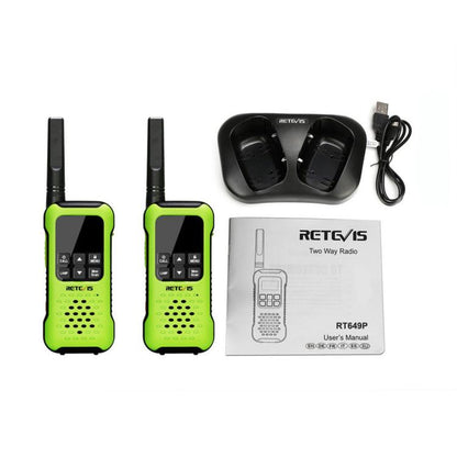 1 Pair Outdoor Walkie-Talkies IP67 Waterproof Floatable PMR446 License-Free, RETEVIS RT649P EU Band, RETEVIS RT49P US Band