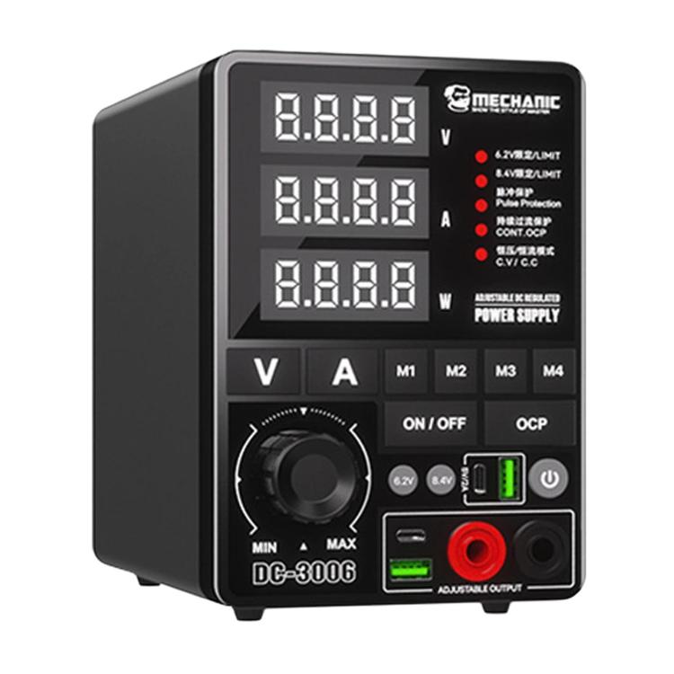 Adjustable DC Regulated Power Supply High Precision Fine-Tuning Voltage Limiting Power Source, MECHANIC DC-3006 US Plug, MECHANIC DC-3006 EU Plug, MECHANIC DC-3010 US Plug, MECHANIC DC-3010 EU Plug