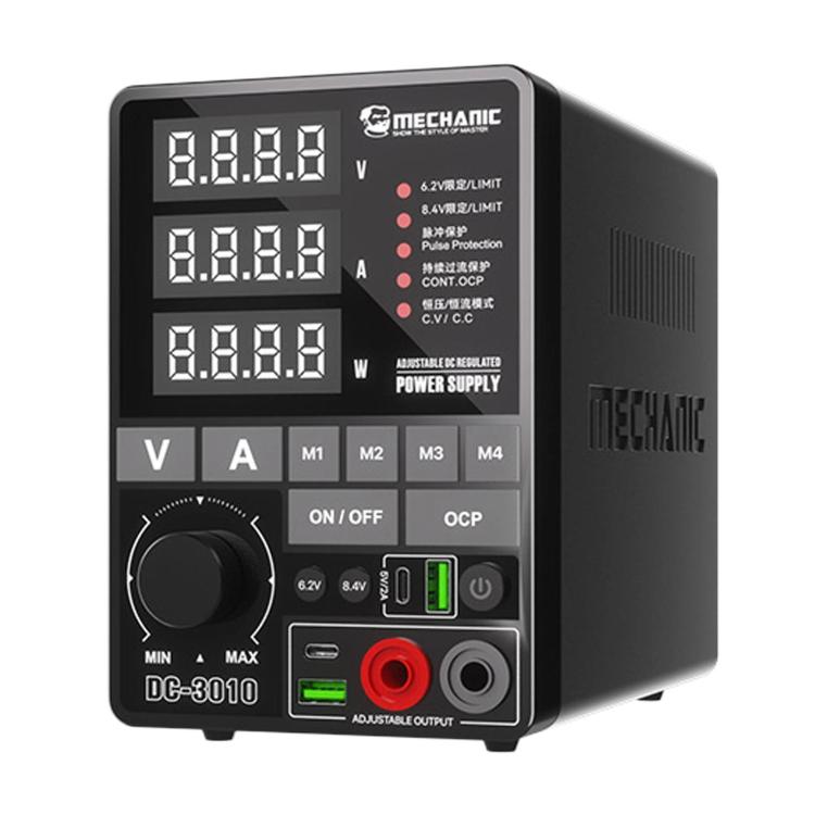 Adjustable DC Regulated Power Supply High Precision Fine-Tuning Voltage Limiting Power Source, MECHANIC DC-3006 US Plug, MECHANIC DC-3006 EU Plug, MECHANIC DC-3010 US Plug, MECHANIC DC-3010 EU Plug