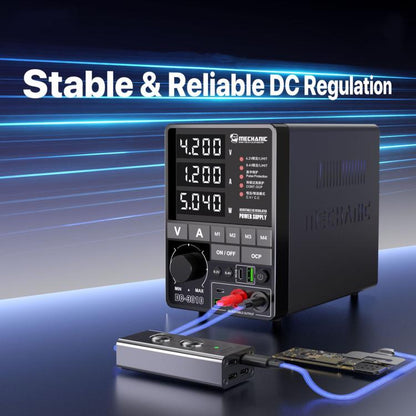 Adjustable DC Regulated Power Supply High Precision Fine-Tuning Voltage Limiting Power Source, MECHANIC DC-3006 US Plug, MECHANIC DC-3006 EU Plug, MECHANIC DC-3010 US Plug, MECHANIC DC-3010 EU Plug