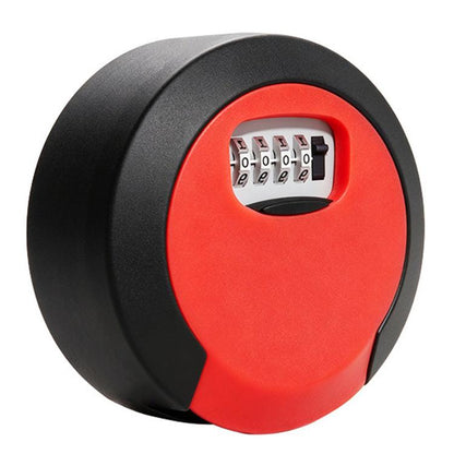 Oversized Circular Key Lock Box Waterproof 4 Digit Combination Security Storage Case