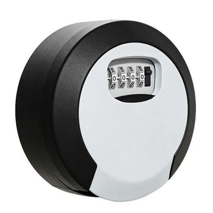 Oversized Circular Key Lock Box Waterproof 4 Digit Combination Security Storage Case