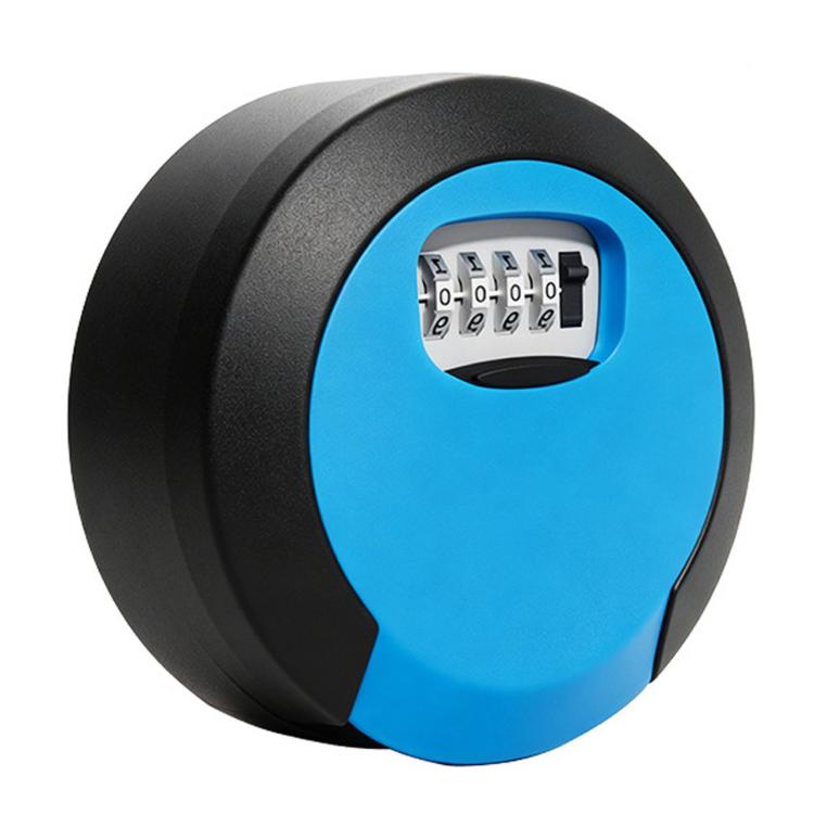 Oversized Circular Key Lock Box Waterproof 4 Digit Combination Security Storage Case