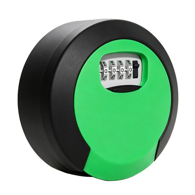 Oversized Circular Key Lock Box Waterproof 4 Digit Combination Security Storage Case