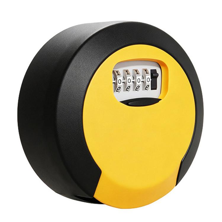 Oversized Circular Key Lock Box Waterproof 4 Digit Combination Security Storage Case