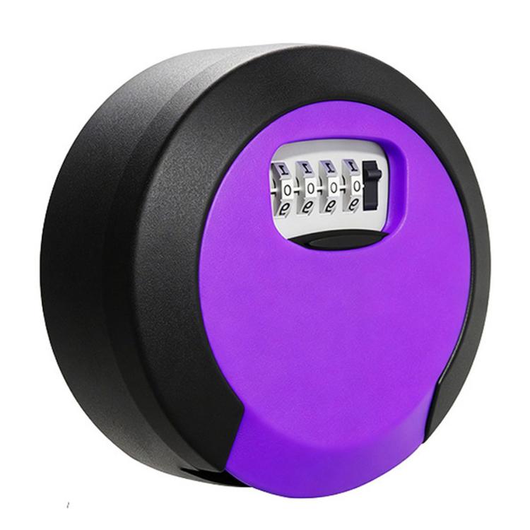 Oversized Circular Key Lock Box Waterproof 4 Digit Combination Security Storage Case