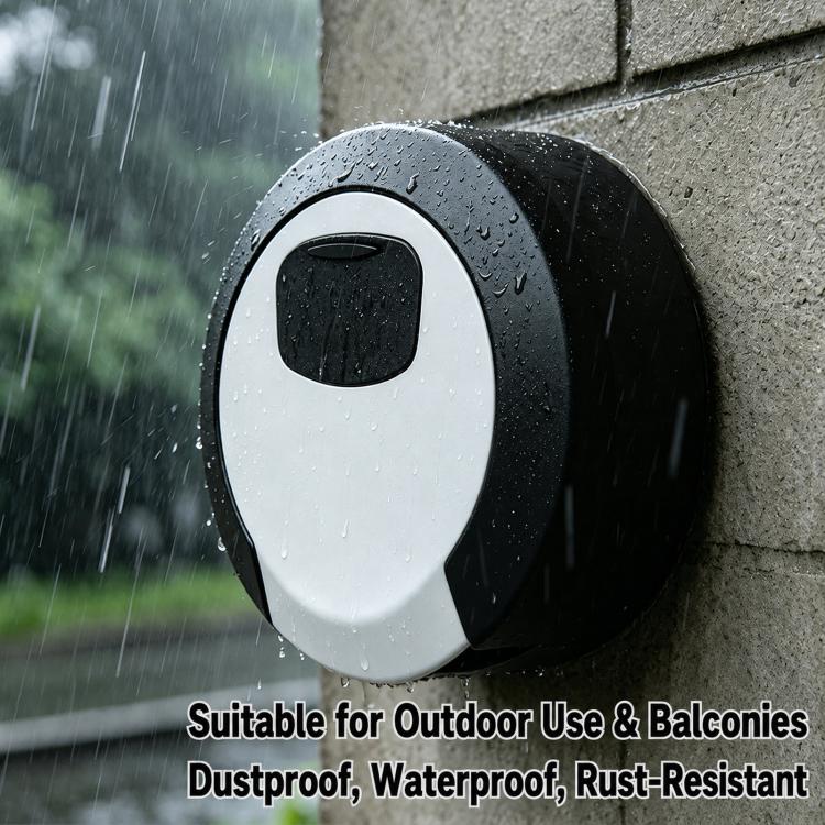 Oversized Circular Key Lock Box Waterproof 4 Digit Combination Security Storage Case