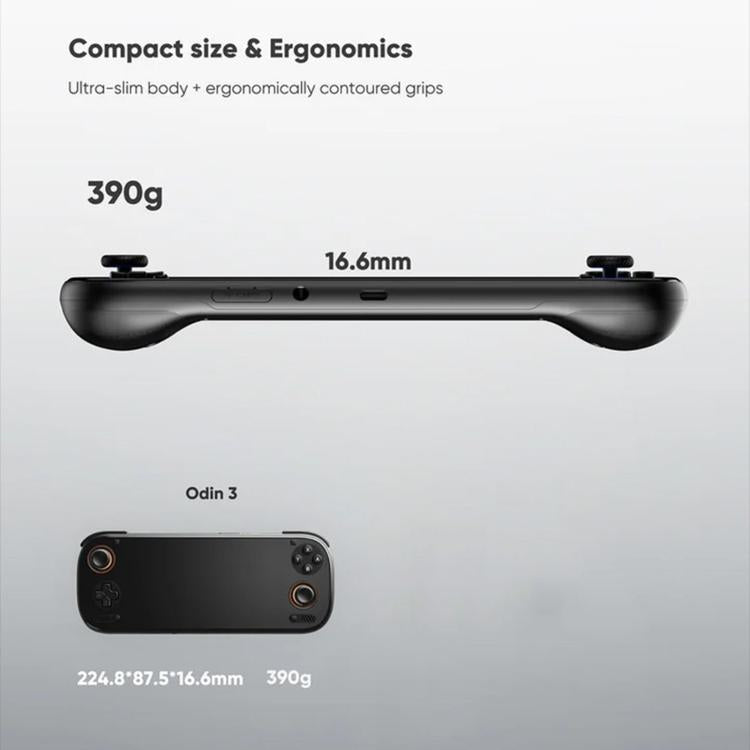 AYN ODIN3 Handheld Game Console 6 Inch 120Hz Hall Joystick, 12GB+256GB, 16GB+512GB