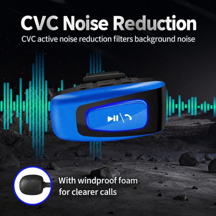 Motorcycle Helmet Noise Reduction Music Call Bluetooth Headset