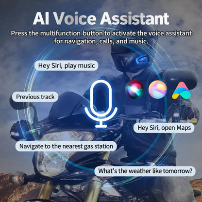 Motorcycle Helmet Noise Reduction Music Call Bluetooth Headset