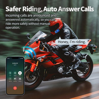 Motorcycle Helmet Noise Reduction Music Call Bluetooth Headset
