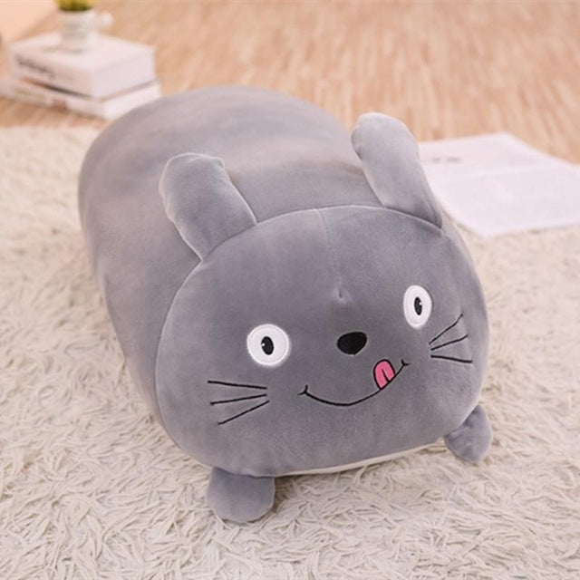Nouveau Coussin Oreiller en Peluche Dessin Animé Animaux Mignon Gros Chien Chat Totoro Pingouin Cochon Grenouille, 28cm, 60cm, 90cm