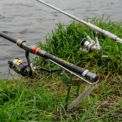 Support de levage de canne à pêche entièrement automatique en acier inoxydable à double ressort