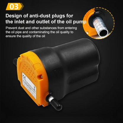 24V 60W Oil / Crude oil Fluid Sump Extractor Scavenge Exchange Transfer Pump Suction Transfer Pump + Tubes for Auto Car Boat Mot, 24V