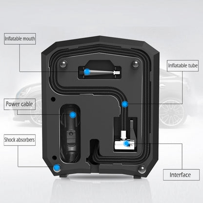 DC 12V 120W 150 PSI Car Air Compressor Inflatable Air Pump with Digital Display Auto Shut Off Gauge, DC 12V 120W 150 PSI