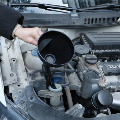 Entonnoirs en plastique universels pour voitures, camions, motos, avec bec souple, outil de versement d'huile, entonnoirs en plastique pour véhicules