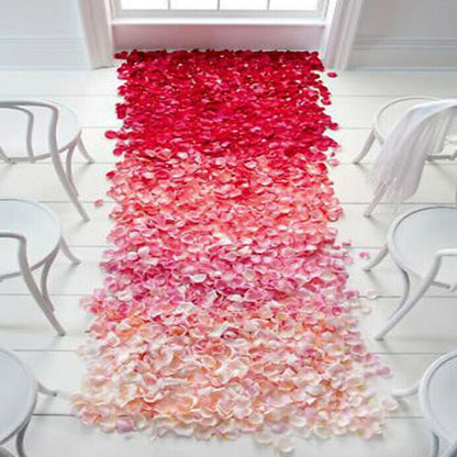 1000pcs / Pack Artificial Wedding Rose Petals Flowers Wedding Decorations
