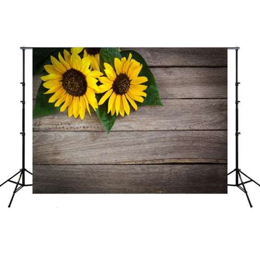 Toile de fond de photographie de simulation 3D en bois à motif floral 1,25 m x 0,8 m