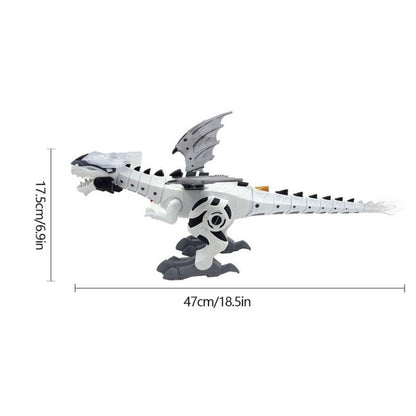 Jouets mécaniques Dinosaure électrique blanc pulvérisé Ptérosaure mécanique Jouet du monde des dinosaures Modèle de dinosaure Cadeaux pour enfants, Jouets dinosaures électriques