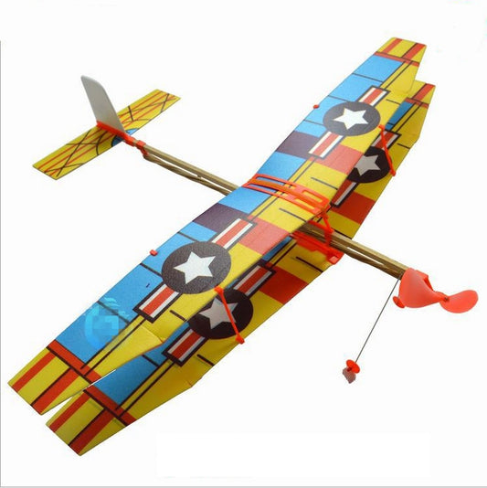 Avion Planeur Modèle de Bricolage Alimenté par Élastique, Jouets Éducatifs, Livraison de Style Aléatoire, Jouet Planeur