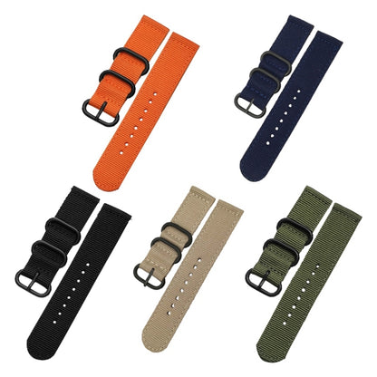 Washable Nylon Canvas Watchband, 18mm, 20mm, 22mm, 24mm