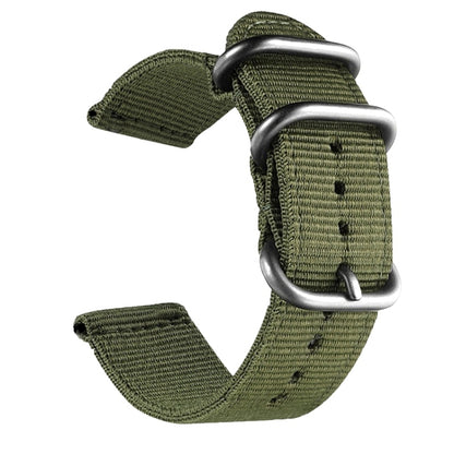 Washable Nylon Canvas Watchband, 18mm, 20mm, 22mm, 24mm