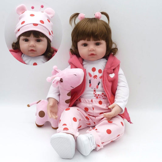 Poupée Bébé Fille NPK Réaliste en Silicone Adorable