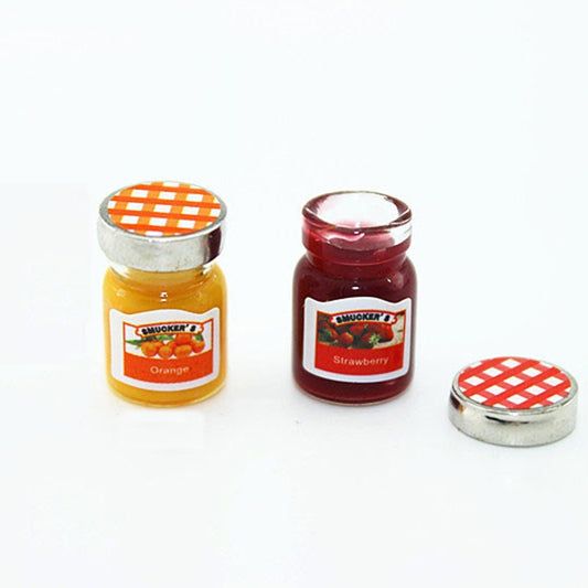 Puppenhaus Mini Zubehör Mini Marmeladenglas Simulation Küchengewürze, Marmeladenglas
