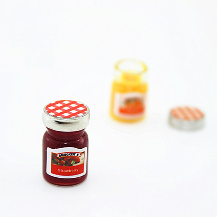 Mini accessoires de maison de poupée Mini pot à confiture Condiments de cuisine de simulation, Pot à confiture