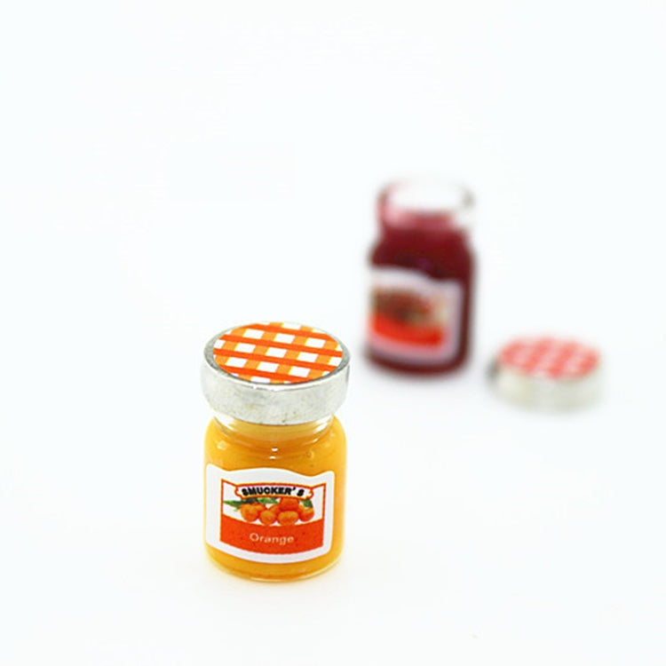 Mini accessoires de maison de poupée Mini pot à confiture Condiments de cuisine de simulation, Pot à confiture