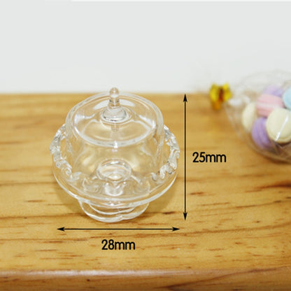 Doll House Mini Accessories Dessert Pot Pastry Board Children Kitchen Toy, Candy Jar