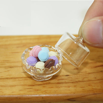 Doll House Mini Accessories Dessert Pot Pastry Board Children Kitchen Toy, Candy Jar