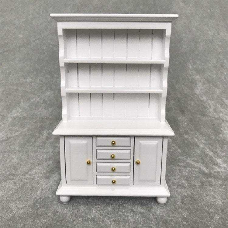 Meuble miniature multifonction en bois pour maison de poupée (bibliothèque) à l'échelle 1/12