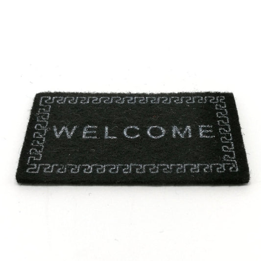 Accessoires de maison de poupée de simulation faits à la main Tapis de sol de bienvenue modèle