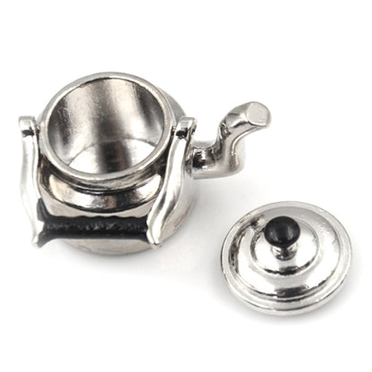 Bouilloire miniature en métal pour maison de poupée, jouet de cuisine classique, bouilloire en métal