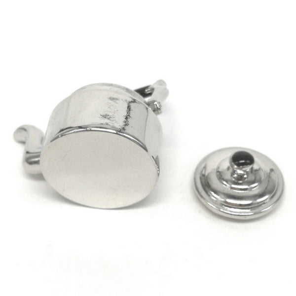 Bouilloire miniature en métal pour maison de poupée, jouet de cuisine classique, bouilloire en métal