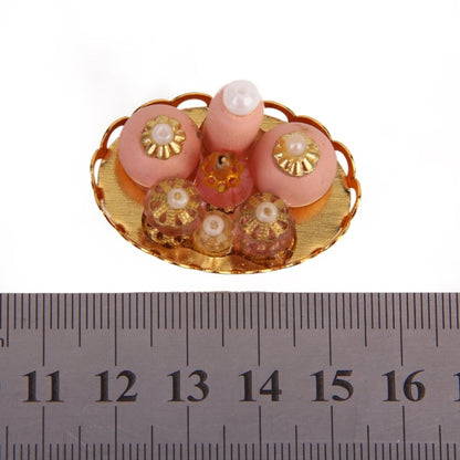 3 PCS Mini Doll House Dressing Table Decoration Cosmetic Set