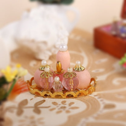 3 PCS Mini Doll House Dressing Table Decoration Cosmetic Set