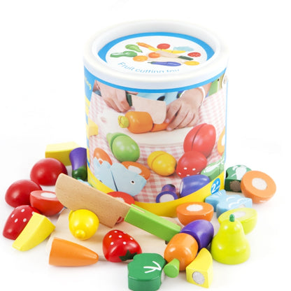 Jouet de coupe de fruits et légumes en bois pour le développement précoce et l'éducation des enfants, jouet de coupe de fruits et légumes