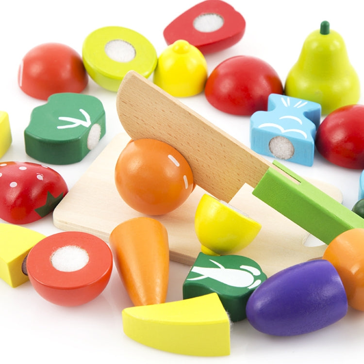 Jouet de coupe de fruits et légumes en bois pour le développement précoce et l'éducation des enfants, jouet de coupe de fruits et légumes