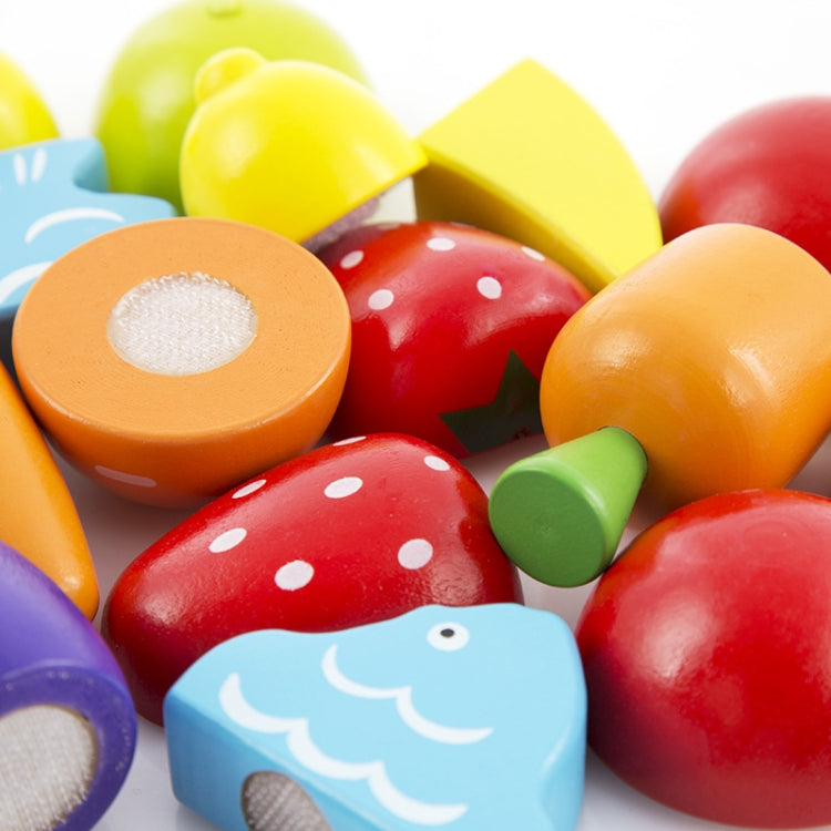 Jouet de coupe de fruits et légumes en bois pour le développement précoce et l'éducation des enfants, jouet de coupe de fruits et légumes