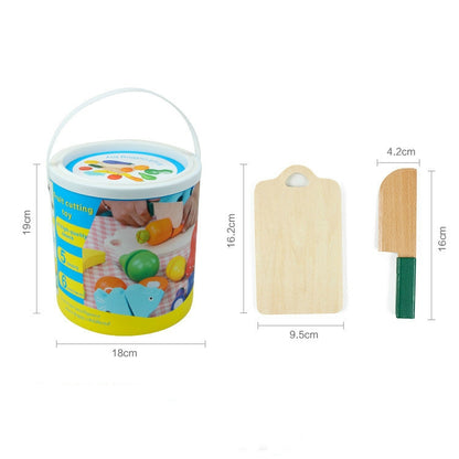 Jouet de coupe de fruits et légumes en bois pour le développement précoce et l'éducation des enfants, jouet de coupe de fruits et légumes