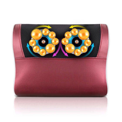 Cervical Spine Massage Pillow Neck Waist Back Multifunctional Electric Massage Cushion, EU Plug, AU Plug, US Plug, UK Plug