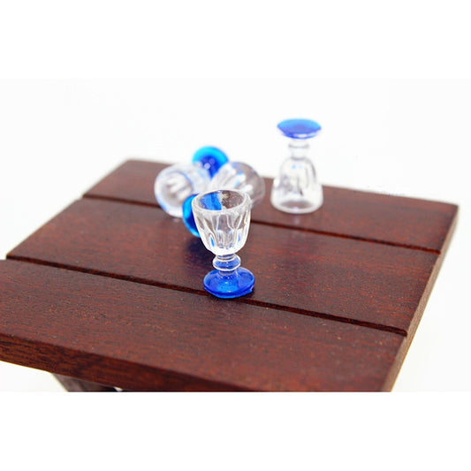3 PCS Mini Gobelets Transparents Accessoires de Modèle Maison de Poupée, Verres à Bière