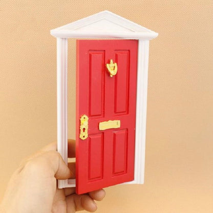 1:12 Doll House Miniature Fairy Tale Door Playing House Toy