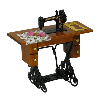 Mini machine à coudre jouet modèle de scène de décoration de maison de poupée, machine à coudre
