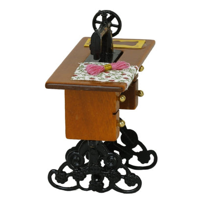 Mini machine à coudre jouet modèle de scène de décoration de maison de poupée, machine à coudre