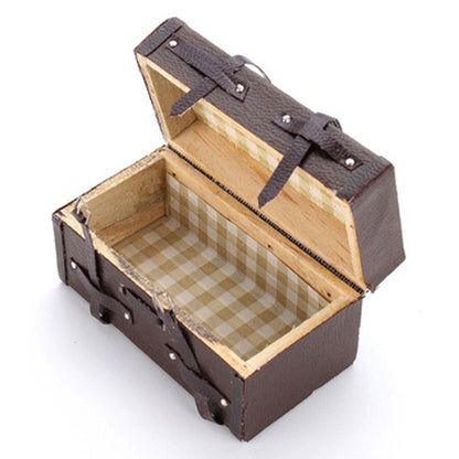 1/12 Miniatur Puppenhaus Vintage Koffer Gepäck zum Rollenspiel, Koffer Gepäck