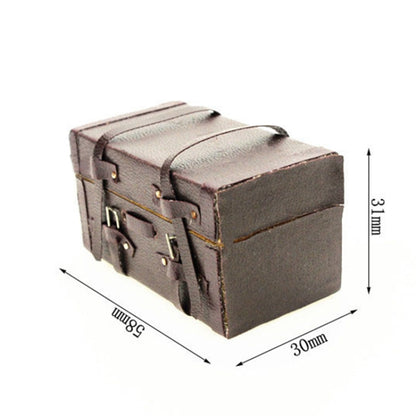 1/12 Miniatur Puppenhaus Vintage Koffer Gepäck zum Rollenspiel, Koffer Gepäck